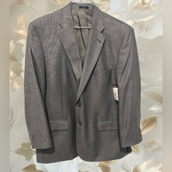 Turnbury Classic Gray Men's Blazer suit jacket 48R